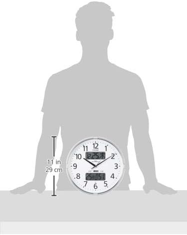 リズム(RHYTHM) シチズン 掛け時計 電波時計 温度計 ・ 湿度計 付き